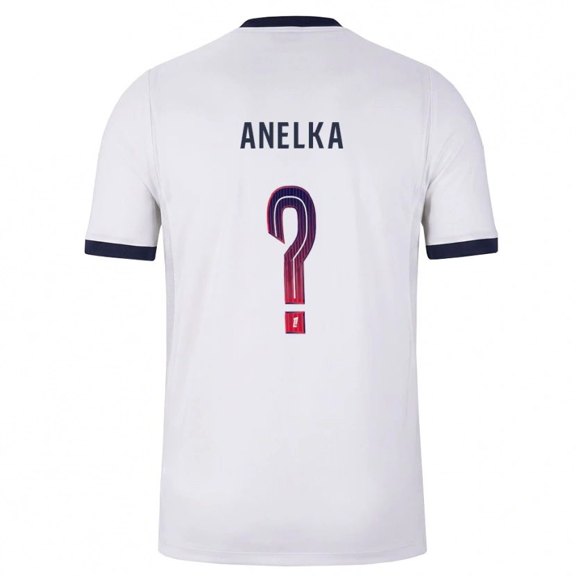 Danxen Kvinder Kaïs Anelka #0 Hvid Sort Rød Udebane Spillertrøjer 2026/27 Trøje T-Shirt
