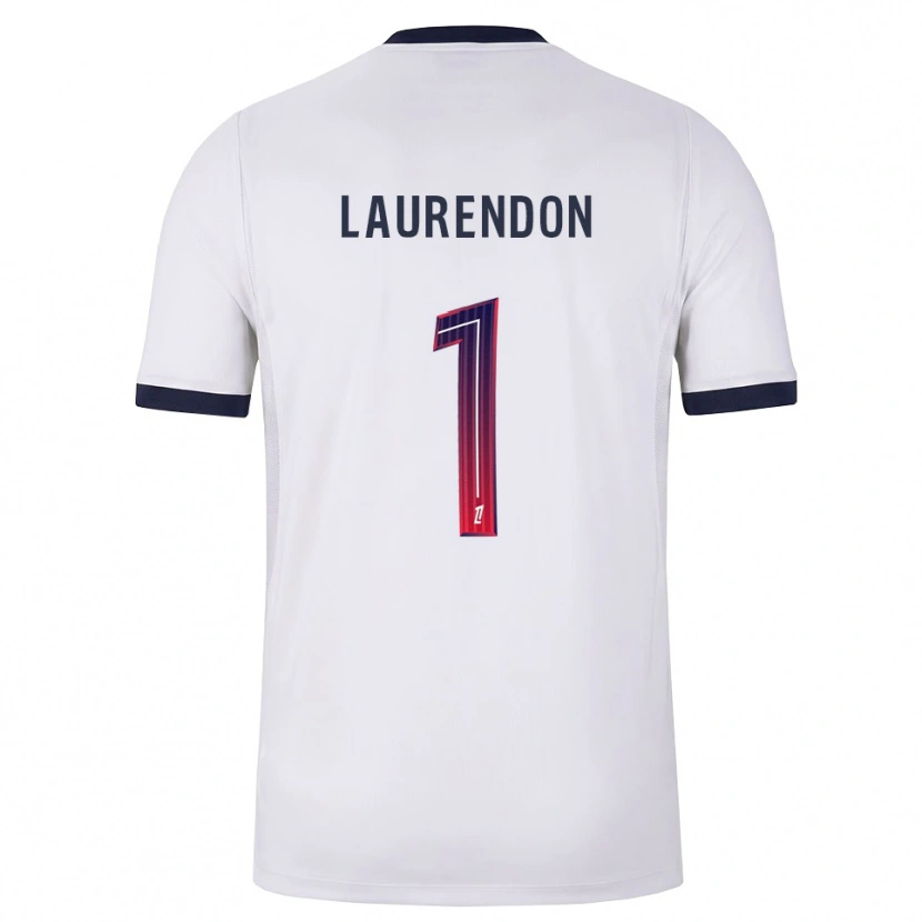 Danxen Kvinder Bilal Laurendon #1 Hvid Sort Rød Udebane Spillertrøjer 2026/27 Trøje T-Shirt