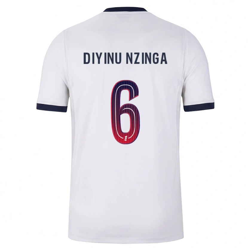 Danxen Kvinder Vainqueur Nzinga #6 Hvid Sort Rød Udebane Spillertrøjer 2026/27 Trøje T-Shirt