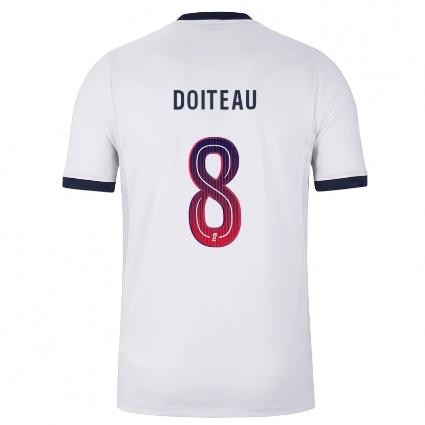 Danxen Kvinder Benoit Doiteau #8 Hvid Sort Rød Udebane Spillertrøjer 2026/27 Trøje T-Shirt