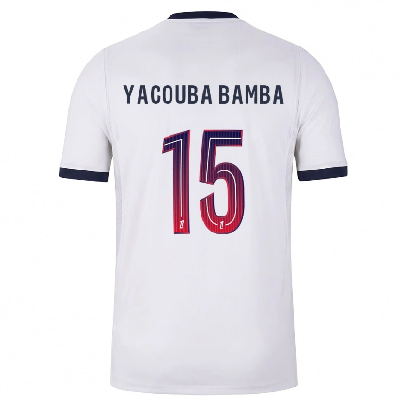 Danxen Kvinder Ben Yacouba Bamba #15 Hvid Sort Rød Udebane Spillertrøjer 2026/27 Trøje T-Shirt