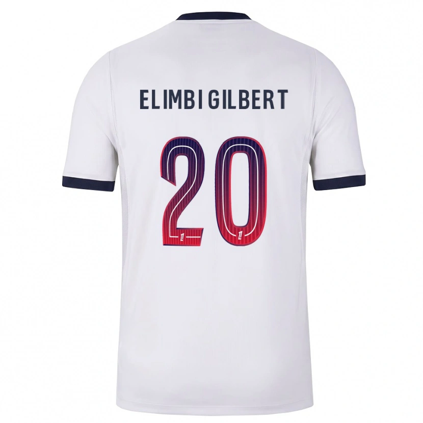 Danxen Kvinder Tara Elimbi Gilbert #20 Hvid Sort Rød Udebane Spillertrøjer 2026/27 Trøje T-Shirt