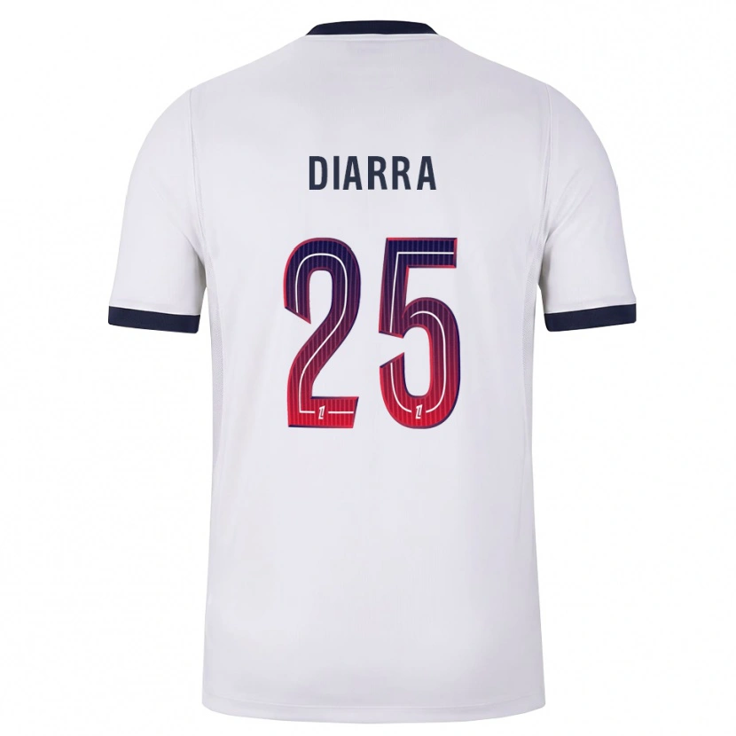 Danxen Kvinder Agueissa Diarra #25 Hvid Sort Rød Udebane Spillertrøjer 2026/27 Trøje T-Shirt