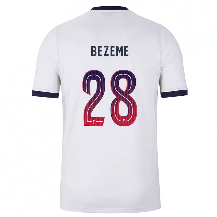 Danxen Kvinder Noa Bezeme #28 Hvid Sort Rød Udebane Spillertrøjer 2026/27 Trøje T-Shirt