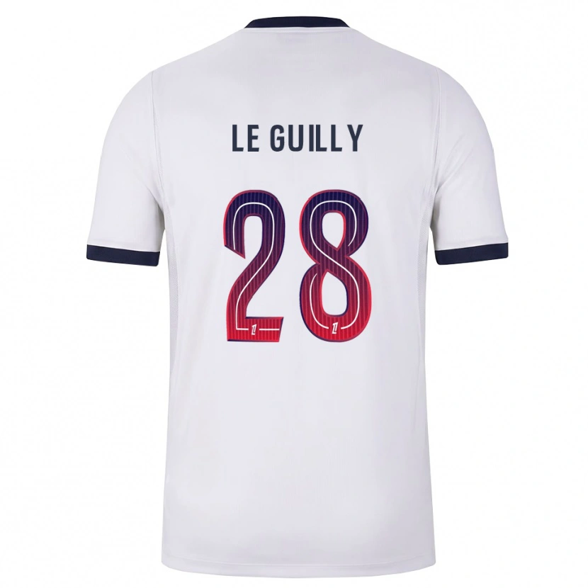 Danxen Kvinder Jade Le Guilly #28 Hvid Sort Rød Udebane Spillertrøjer 2026/27 Trøje T-Shirt