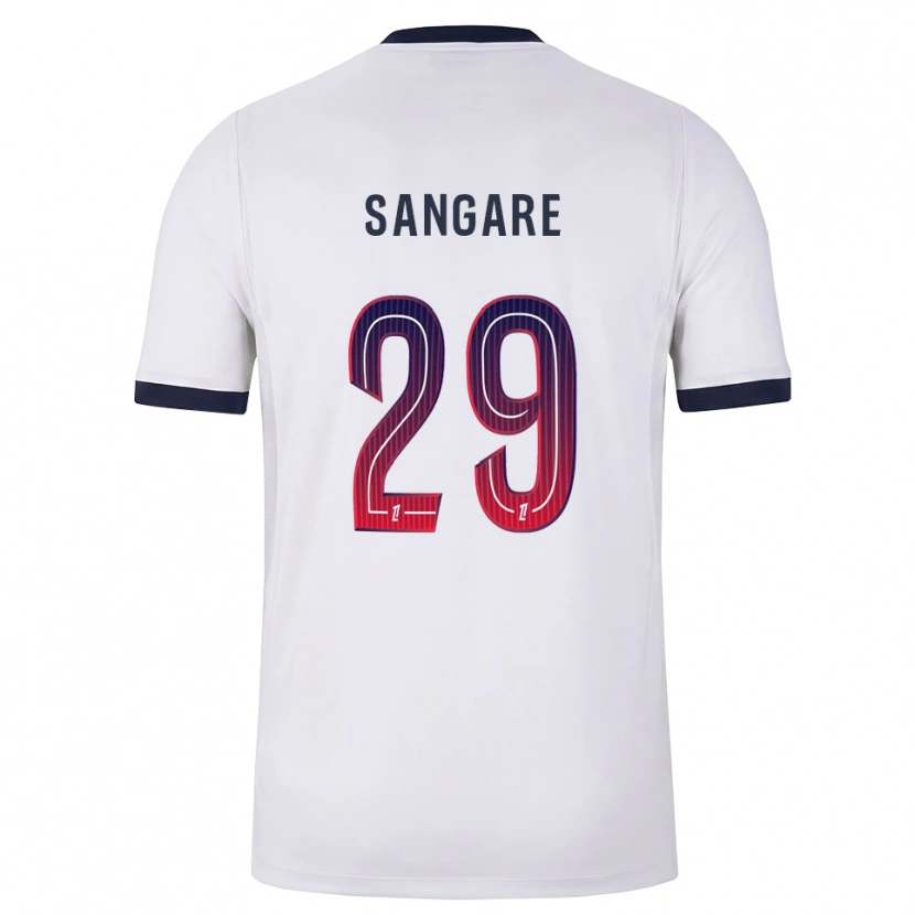 Danxen Kvinder Hawa Sangare #29 Hvid Sort Rød Udebane Spillertrøjer 2026/27 Trøje T-Shirt
