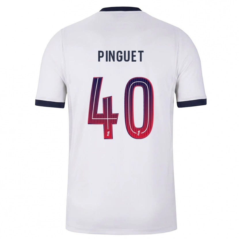 Danxen Kvinder Alice Pinguet #40 Hvid Sort Rød Udebane Spillertrøjer 2026/27 Trøje T-Shirt