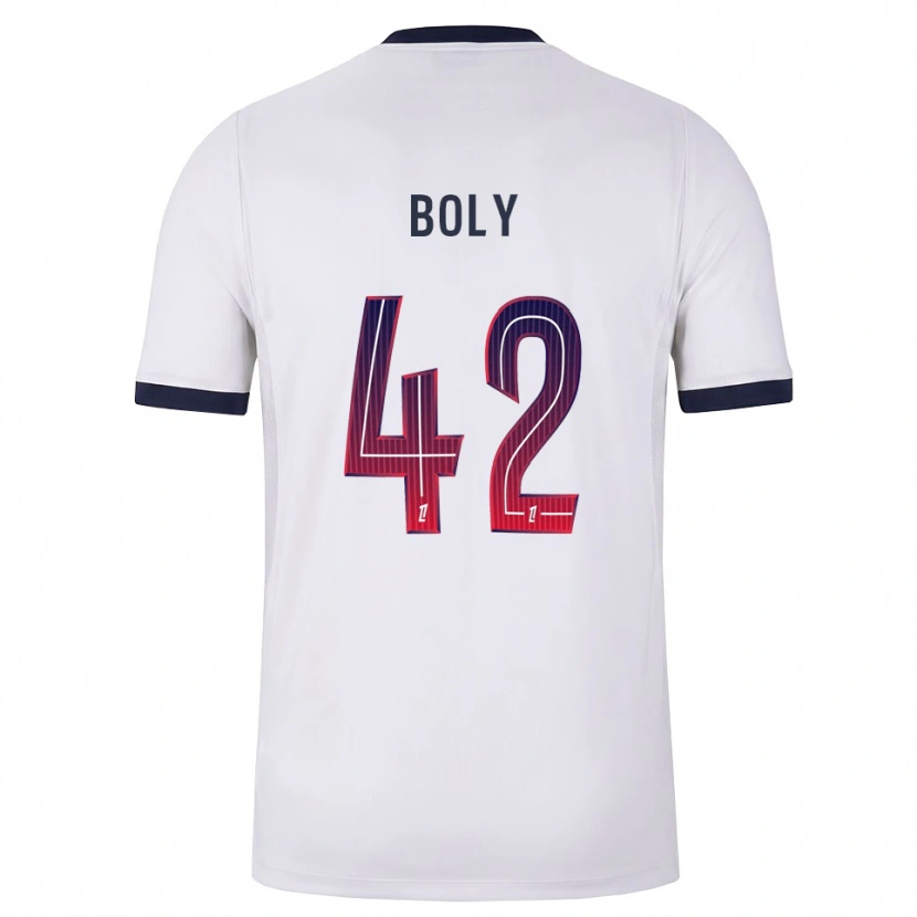 Danxen Kvinder David Boly #42 Hvid Sort Rød Udebane Spillertrøjer 2026/27 Trøje T-Shirt