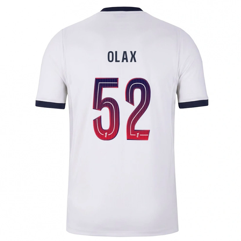 Danxen Kvinder Djamy Olax #52 Hvid Sort Rød Udebane Spillertrøjer 2026/27 Trøje T-Shirt