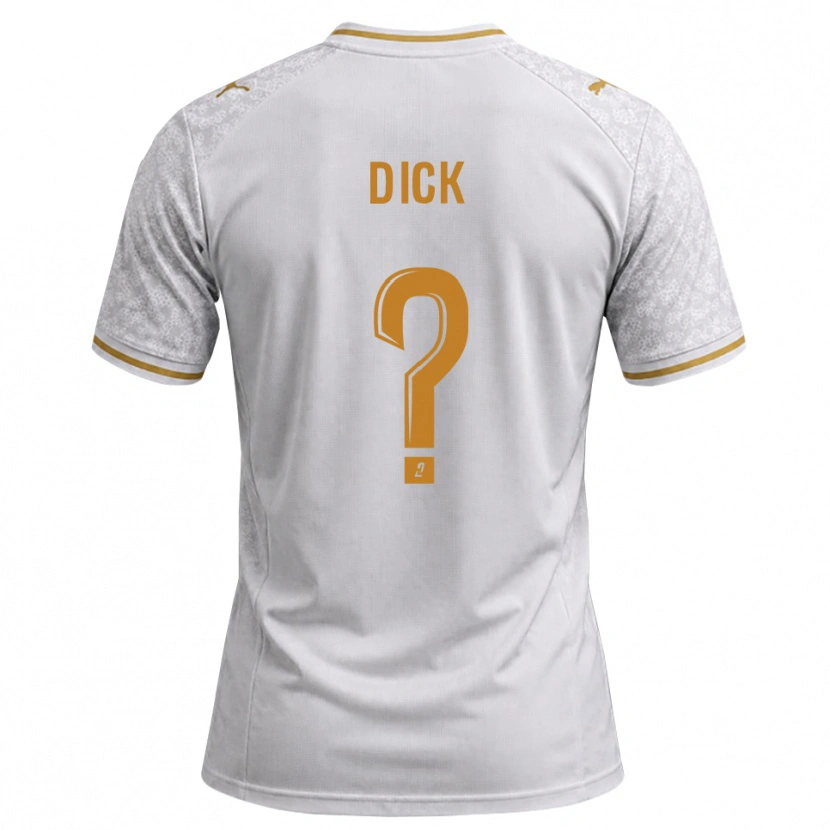 Danxen Kvinder Livingstone Dick #0 Hvid Grå Gyldenrod Udebane Spillertrøjer 2026/27 Trøje T-Shirt