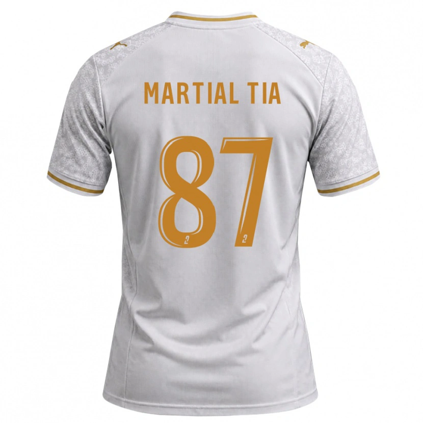 Danxen Kvinder Martial Tia #87 Hvid Grå Gyldenrod Udebane Spillertrøjer 2026/27 Trøje T-Shirt