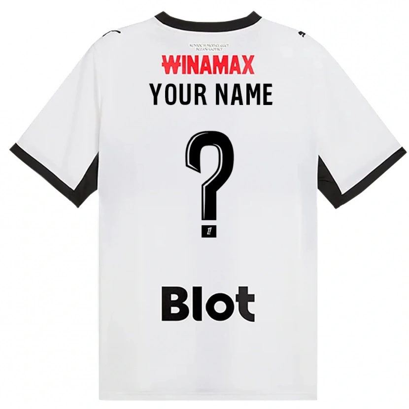 Danxen Kvinder Dit Navn #0 Sort Hvid Rød Udebane Spillertrøjer 2026/27 Trøje T-Shirt