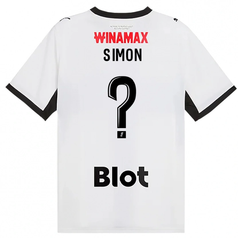 Danxen Kvinder Jules Simon #0 Sort Hvid Rød Udebane Spillertrøjer 2026/27 Trøje T-Shirt