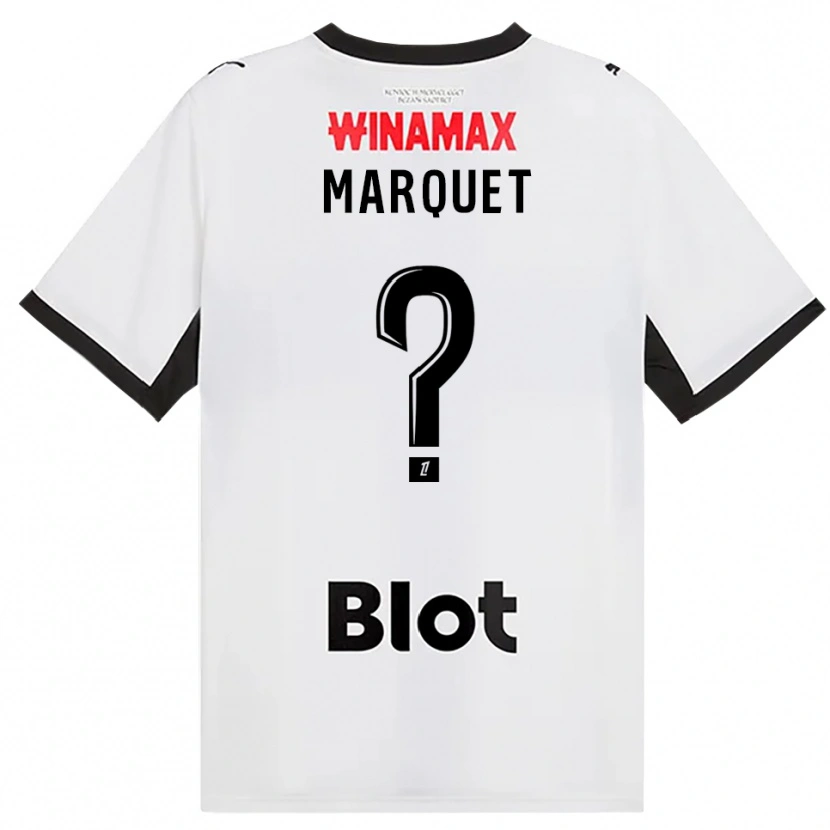 Danxen Kvinder Pacôme Marquet #0 Sort Hvid Rød Udebane Spillertrøjer 2026/27 Trøje T-Shirt
