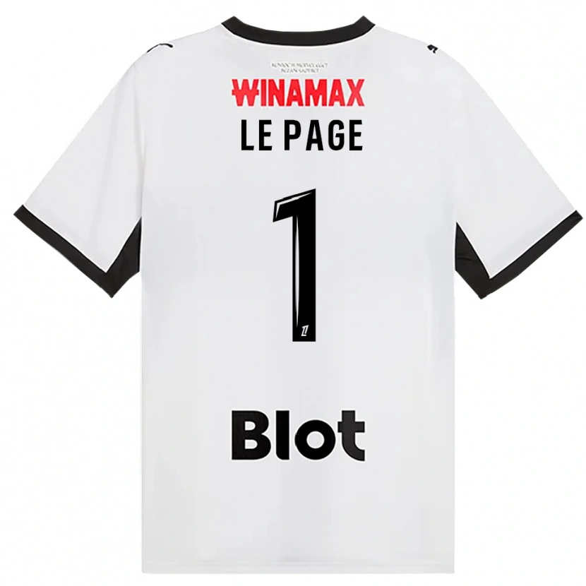 Danxen Kvinder Noé Le Page #1 Sort Hvid Rød Udebane Spillertrøjer 2026/27 Trøje T-Shirt
