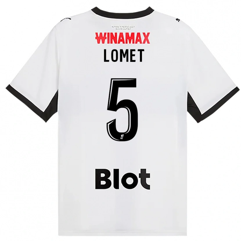 Danxen Kvinder Ruben Lomet #5 Sort Hvid Rød Udebane Spillertrøjer 2026/27 Trøje T-Shirt