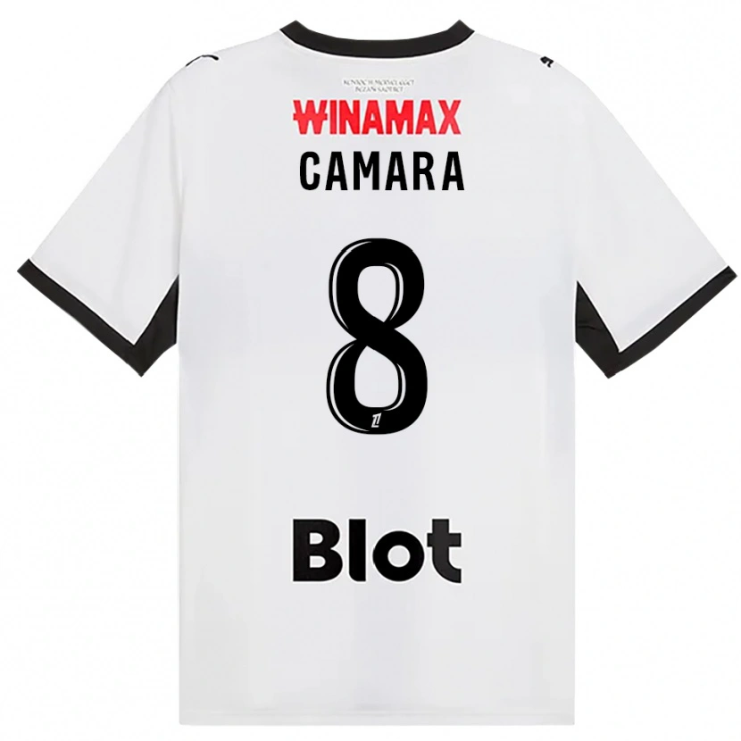 Danxen Kvinder Yaya Camara #8 Sort Hvid Rød Udebane Spillertrøjer 2026/27 Trøje T-Shirt