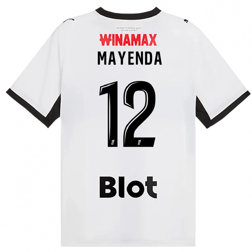 Danxen Kvinder Eliezer Mayenda #12 Sort Hvid Rød Udebane Spillertrøjer 2026/27 Trøje T-Shirt