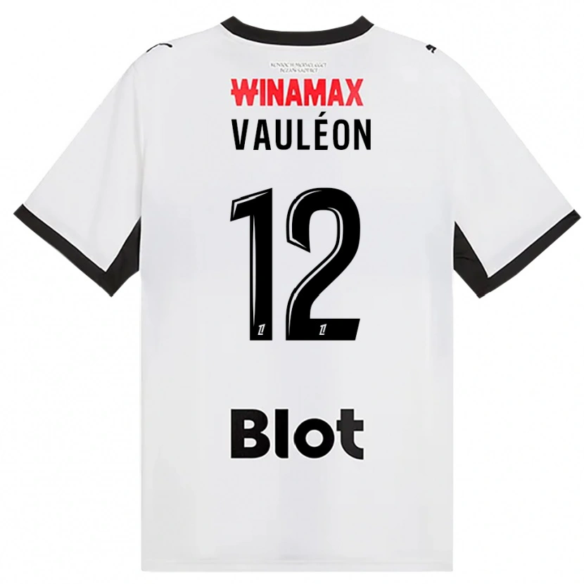 Danxen Kvinder Antoine Vauléon #12 Sort Hvid Rød Udebane Spillertrøjer 2026/27 Trøje T-Shirt