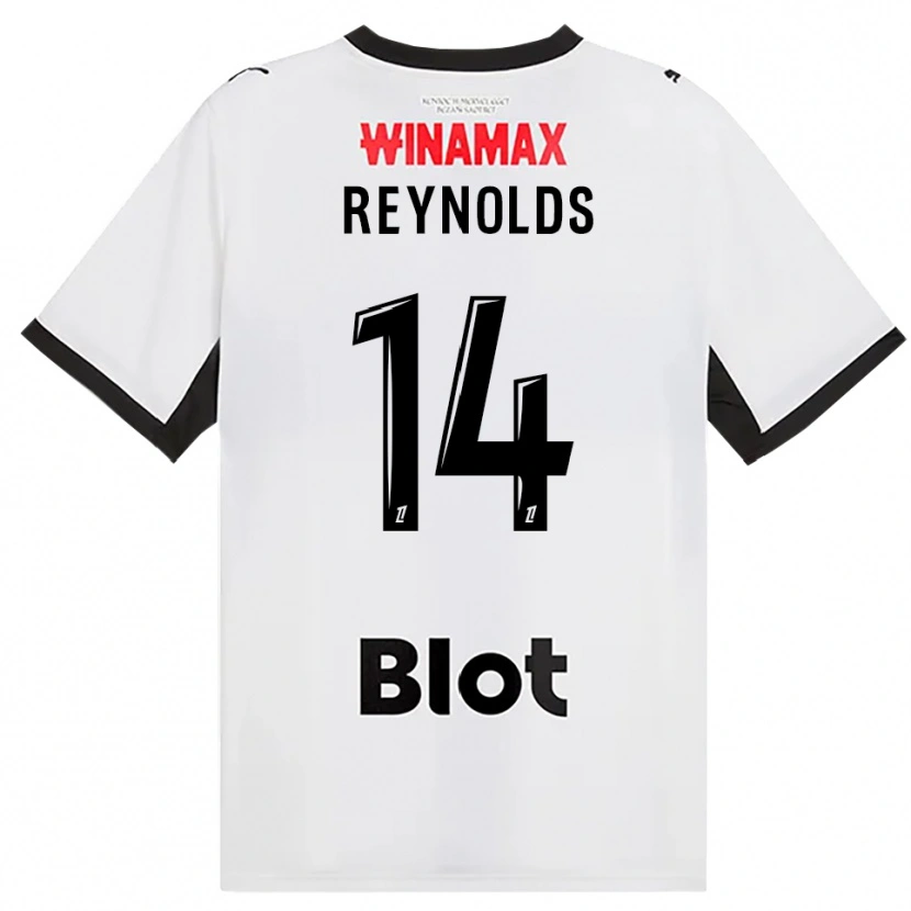 Danxen Kvinder Bryan Reynolds #14 Sort Hvid Rød Udebane Spillertrøjer 2026/27 Trøje T-Shirt