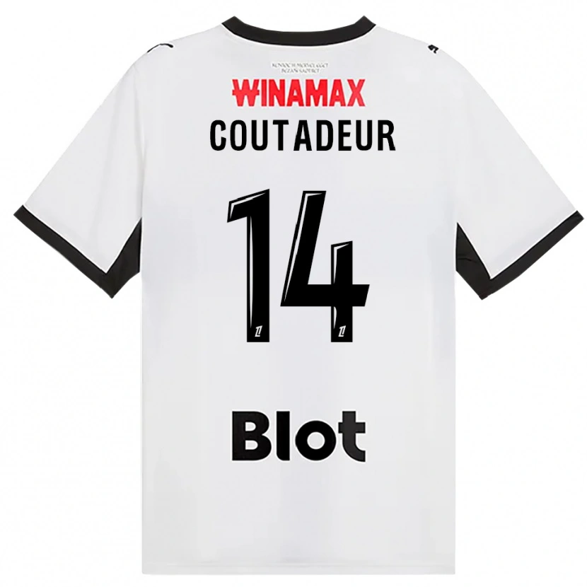 Danxen Kvinder Diego Coutadeur #14 Sort Hvid Rød Udebane Spillertrøjer 2026/27 Trøje T-Shirt