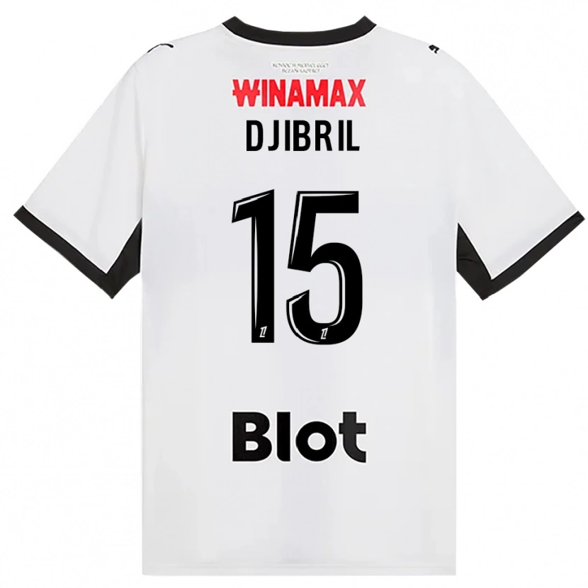 Danxen Kvinder Djibril Diallo #15 Sort Hvid Rød Udebane Spillertrøjer 2026/27 Trøje T-Shirt