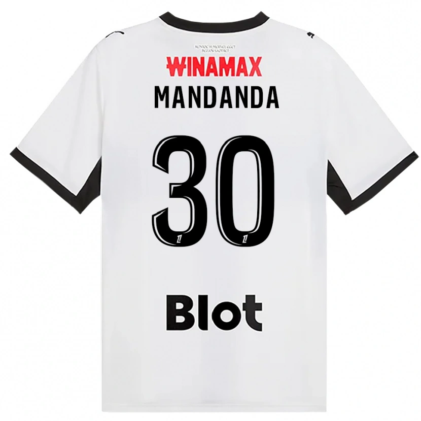 Danxen Kvinder Steve Mandanda #30 Sort Hvid Rød Udebane Spillertrøjer 2026/27 Trøje T-Shirt