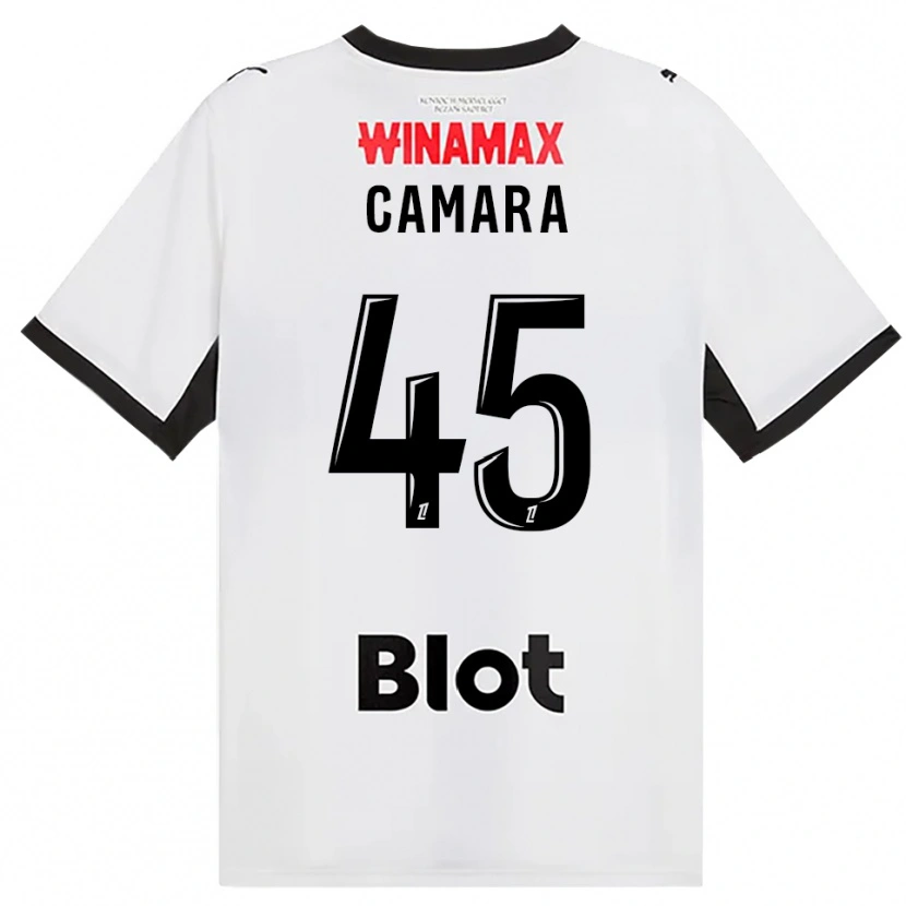 Danxen Kvinder Mahdi Camara #45 Sort Hvid Rød Udebane Spillertrøjer 2026/27 Trøje T-Shirt