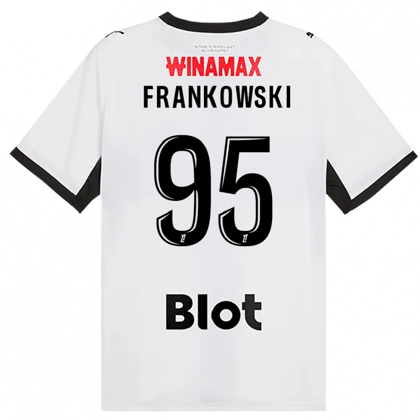Danxen Kvinder Przemyslaw Frankowski #95 Sort Hvid Rød Udebane Spillertrøjer 2026/27 Trøje T-Shirt