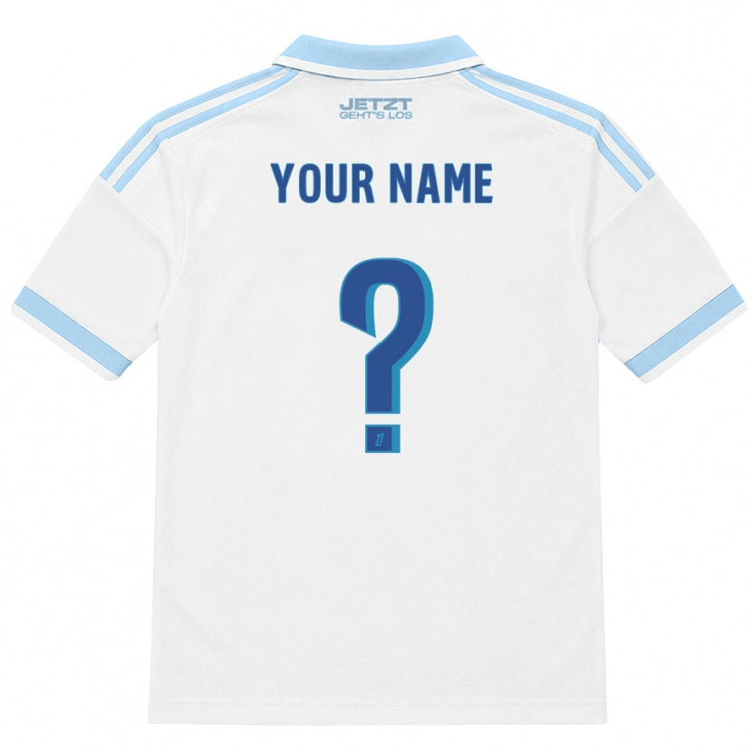 Danxen Kvinder Dit Navn #0 Lys Himmelblå Hvid Rød Udebane Spillertrøjer 2026/27 Trøje T-Shirt