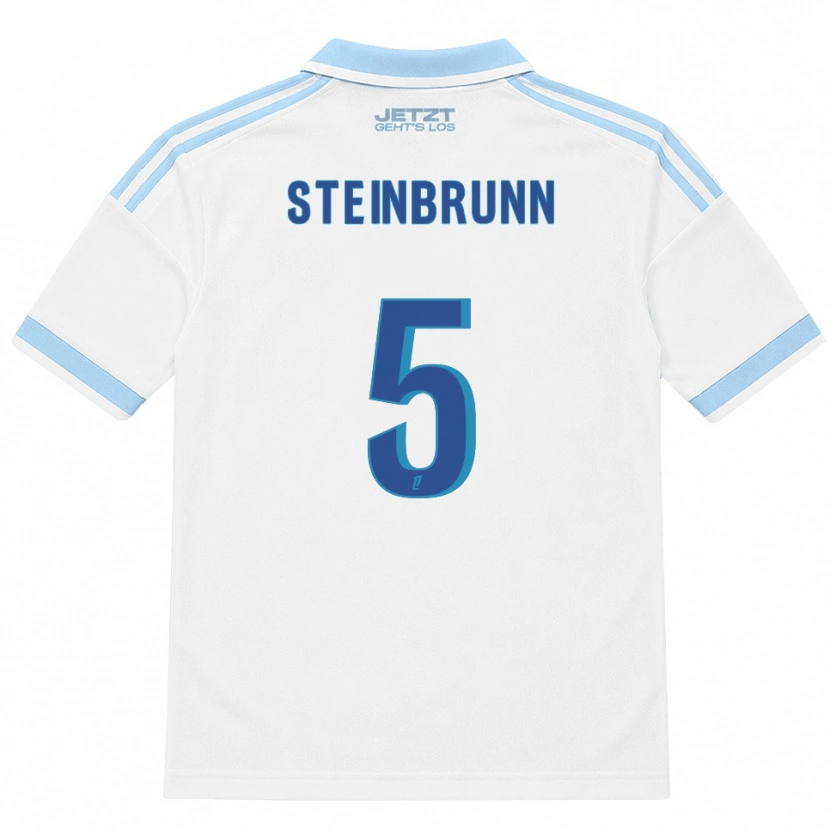 Danxen Kvinder Théo Steinbrunn #5 Lys Himmelblå Hvid Rød Udebane Spillertrøjer 2026/27 Trøje T-Shirt