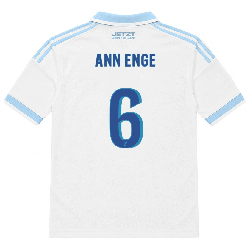 Danxen Kvinder Sierra Ann Enge #6 Lys Himmelblå Hvid Rød Udebane Spillertrøjer 2026/27 Trøje T-Shirt