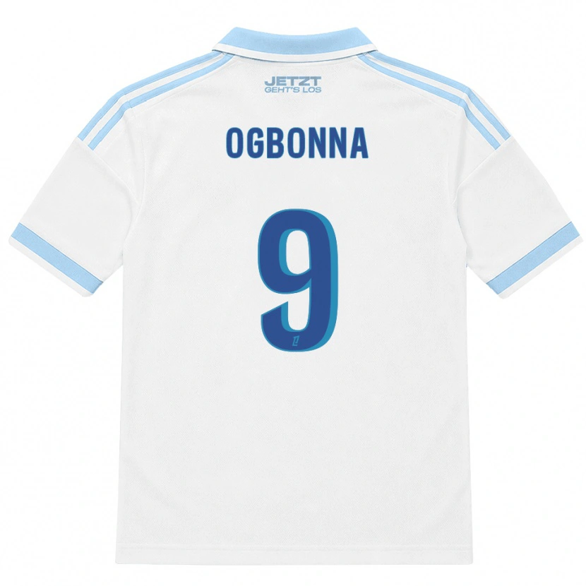 Danxen Kvinder Stanley Ogbonna #9 Lys Himmelblå Hvid Rød Udebane Spillertrøjer 2026/27 Trøje T-Shirt