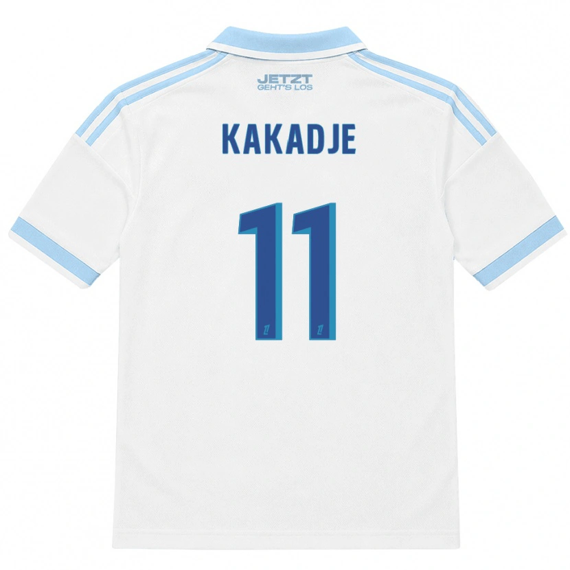 Danxen Kvinder Dan-Marcel Kakadje #11 Lys Himmelblå Hvid Rød Udebane Spillertrøjer 2026/27 Trøje T-Shirt