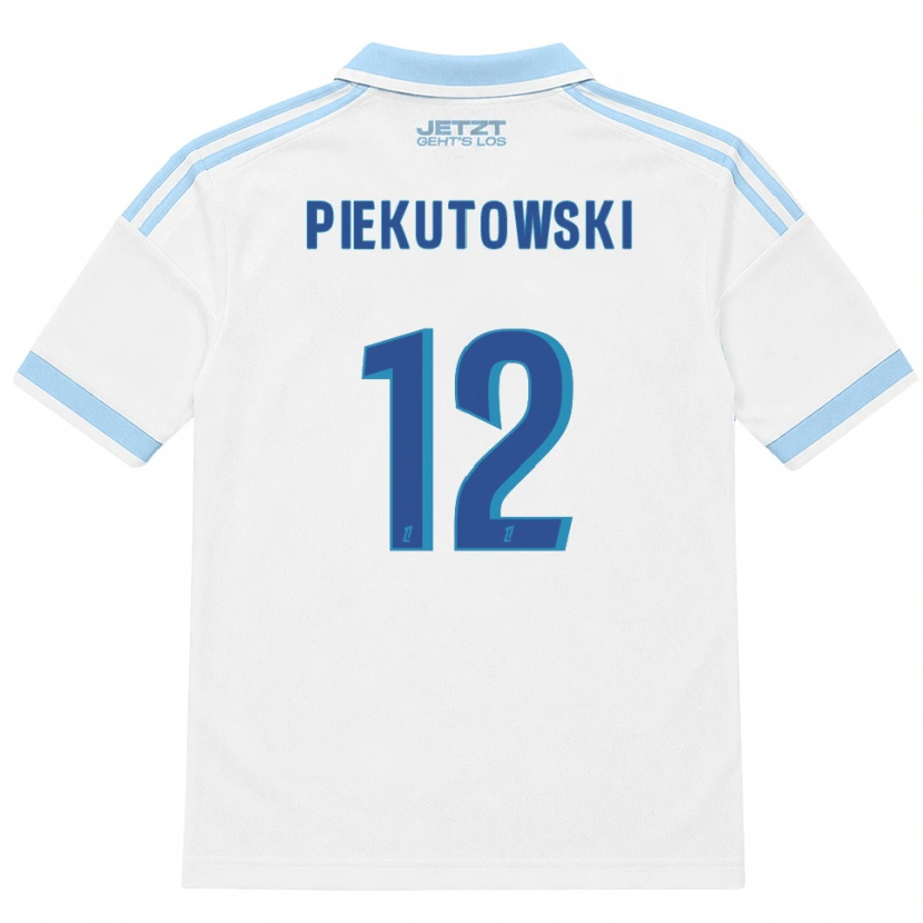 Danxen Kvinder Milosz Piekutowski #12 Lys Himmelblå Hvid Rød Udebane Spillertrøjer 2026/27 Trøje T-Shirt