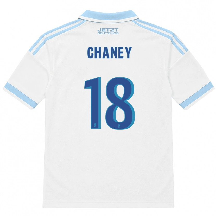 Danxen Kvinder Amanda Chaney #18 Lys Himmelblå Hvid Rød Udebane Spillertrøjer 2026/27 Trøje T-Shirt