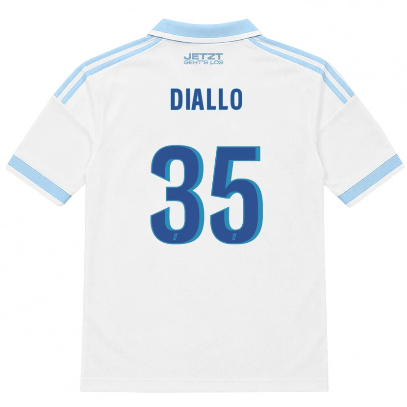 Danxen Kvinder Tidiane Diallo #35 Lys Himmelblå Hvid Rød Udebane Spillertrøjer 2026/27 Trøje T-Shirt