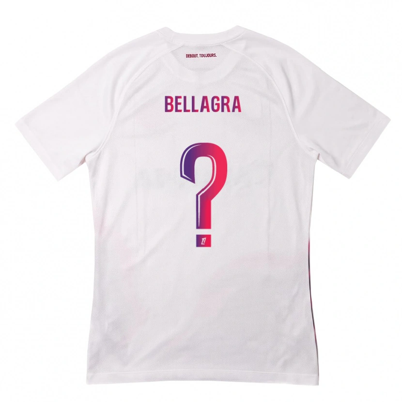 Danxen Kvinder Dawoud Bellagra #0 Hvid Pink Lilla Udebane Spillertrøjer 2026/27 Trøje T-Shirt
