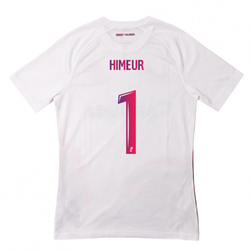 Danxen Kvinder Thomas Himeur #1 Hvid Pink Lilla Udebane Spillertrøjer 2026/27 Trøje T-Shirt
