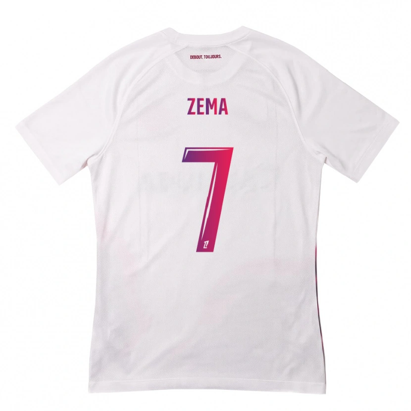 Danxen Kvinder Darris Zema #7 Hvid Pink Lilla Udebane Spillertrøjer 2026/27 Trøje T-Shirt