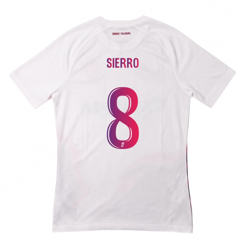 Danxen Kvinder Vincent Sierro #8 Hvid Pink Lilla Udebane Spillertrøjer 2026/27 Trøje T-Shirt