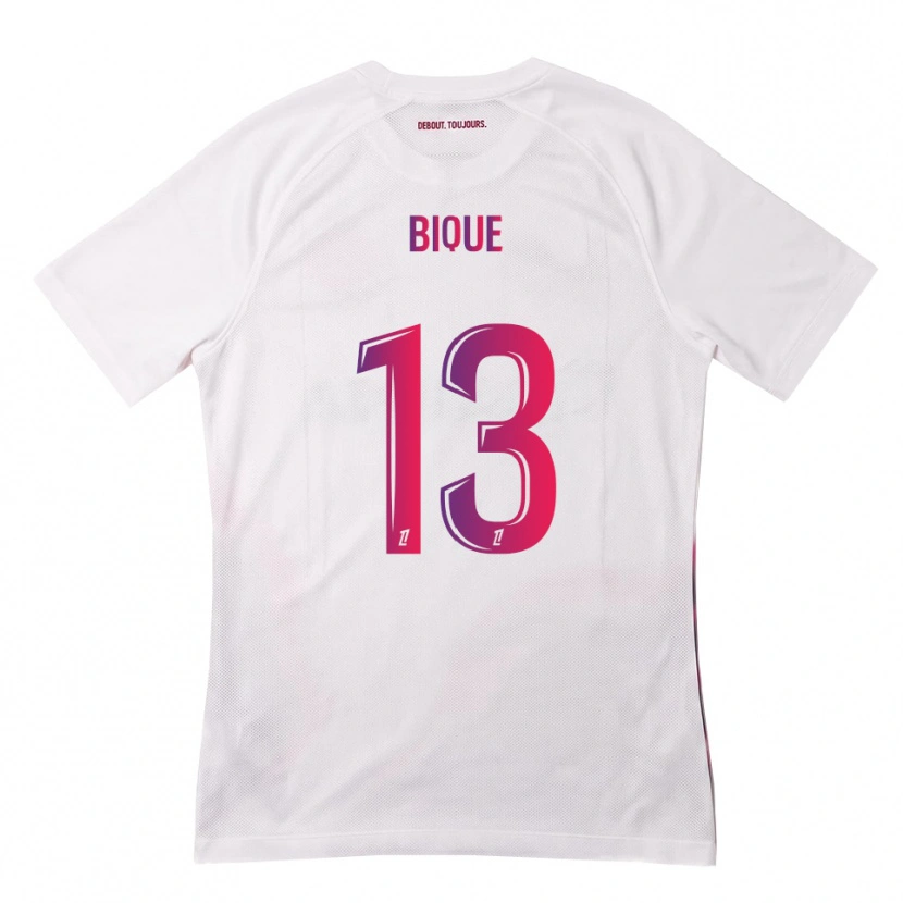 Danxen Kvinder Darren Bique #13 Hvid Pink Lilla Udebane Spillertrøjer 2026/27 Trøje T-Shirt