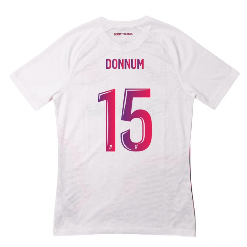 Danxen Kvinder Aron Dønnum #15 Hvid Pink Lilla Udebane Spillertrøjer 2026/27 Trøje T-Shirt