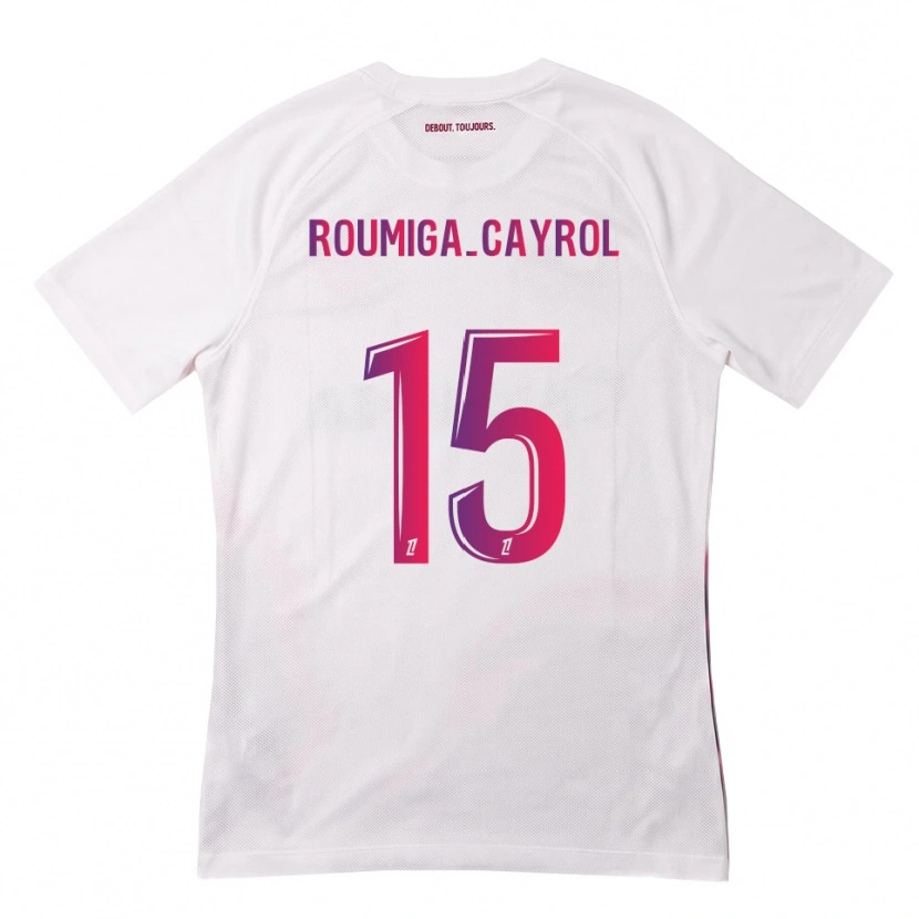 Danxen Kvinder Sonia Roumiga-Cayrol #15 Hvid Pink Lilla Udebane Spillertrøjer 2026/27 Trøje T-Shirt