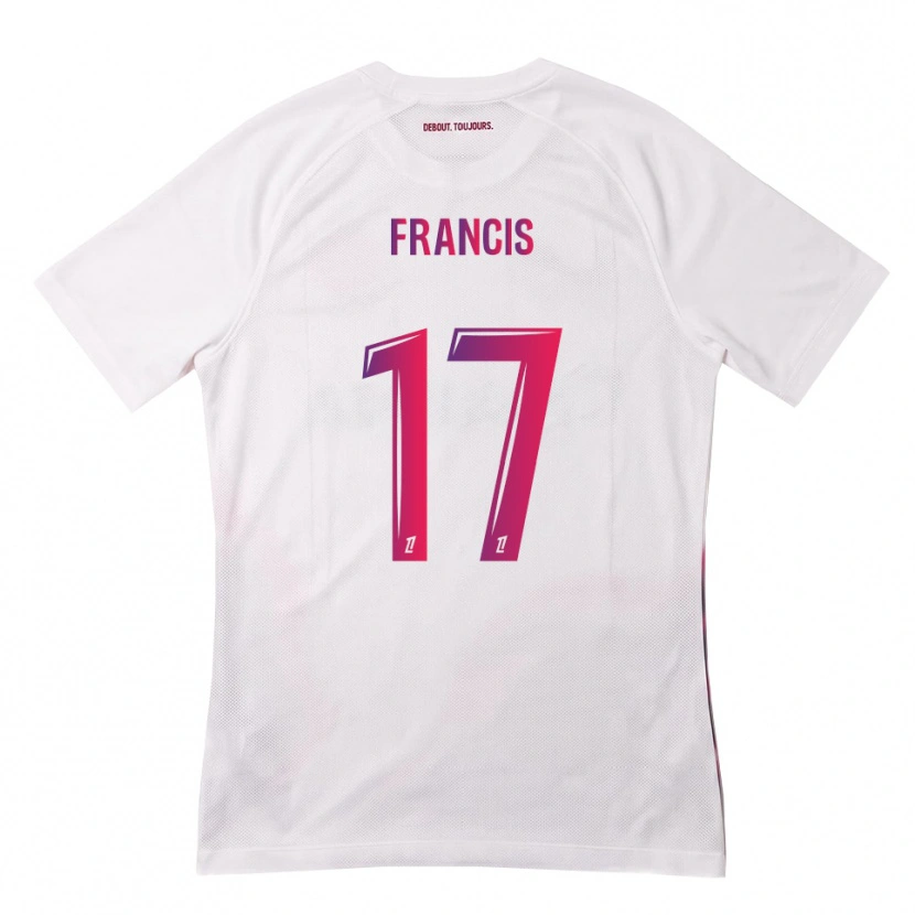 Danxen Kvinder Abu Francis #17 Hvid Pink Lilla Udebane Spillertrøjer 2026/27 Trøje T-Shirt