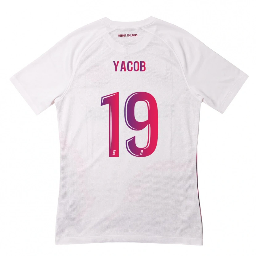 Danxen Kvinder Ilana Yacob #19 Hvid Pink Lilla Udebane Spillertrøjer 2026/27 Trøje T-Shirt
