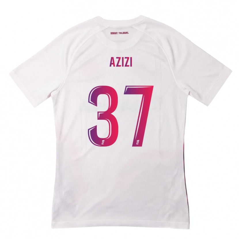 Danxen Kvinder Ilyas Azizi #37 Hvid Pink Lilla Udebane Spillertrøjer 2026/27 Trøje T-Shirt