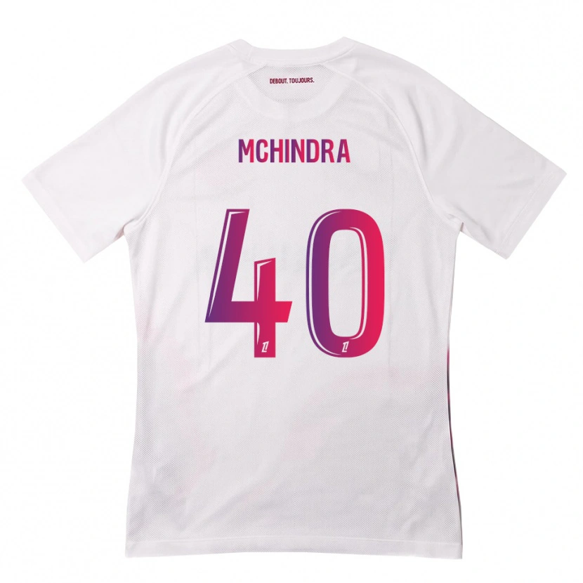 Danxen Kvinder Naime Said Mchindra #40 Hvid Pink Lilla Udebane Spillertrøjer 2026/27 Trøje T-Shirt