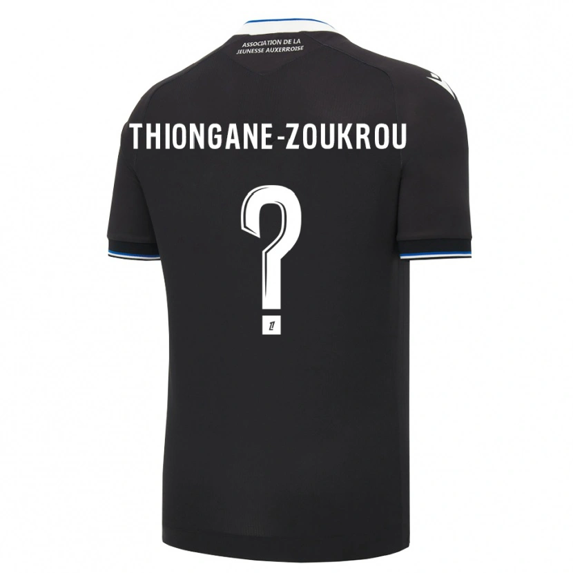 Danxen Kvinder Ackah-Tidiane Zoukrou #0 Sort Blå Hvid Udebane Spillertrøjer 2026/27 Trøje T-Shirt