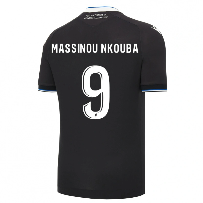 Danxen Kvinder Pierre Massinou Nkouba #9 Sort Blå Hvid Udebane Spillertrøjer 2026/27 Trøje T-Shirt